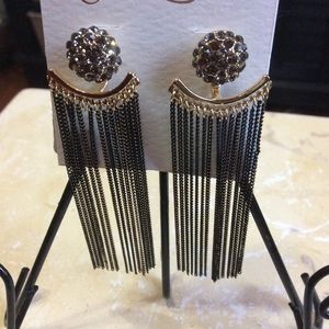 Black Hanging Earrings